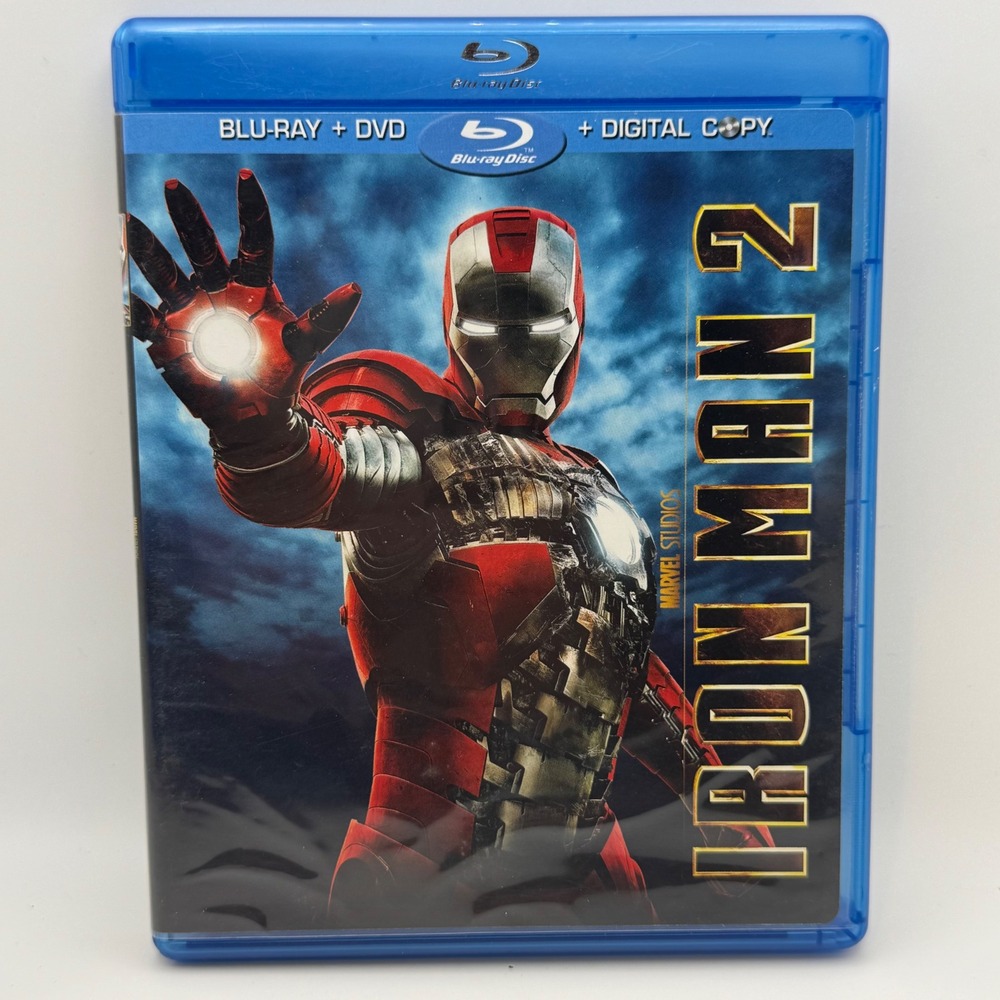 Iron Man 2 Blu-ray DVD 3-Disc Combo Pack Marvel Studios 2010 MCU Movie